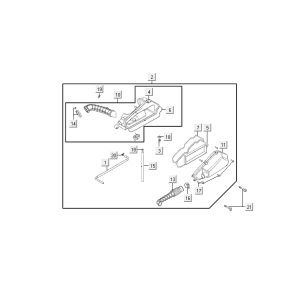 Boîte à air  Kymco Agility 10' 4 temps argent