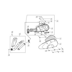 filtre à air Kymco Grand Dink 2 temps Silver