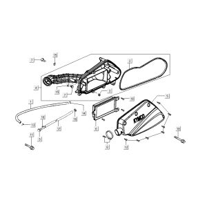 filtre à air Kymco Sento 4 temps Blanc