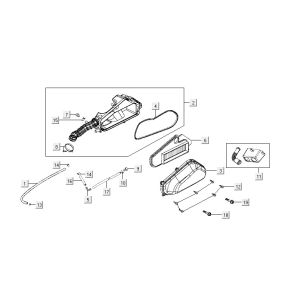Boîte à air  Kymco Vitality 4t ac anthracite