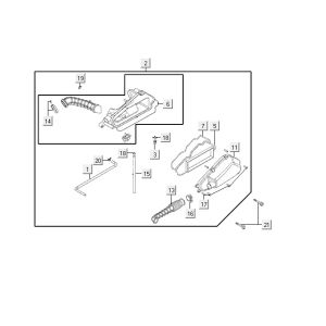 Boîte à air  Kymco VP50 4t ac techo silver