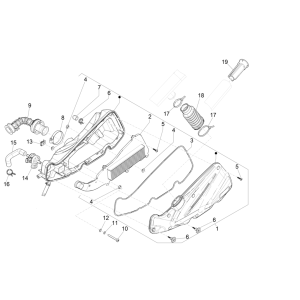 Boîte à air  Piaggio Liberty 50 4 temps (IGET Euro 4)