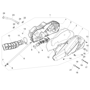 Boîte à air  Piaggio MP3 500 LT Business 2014-2016