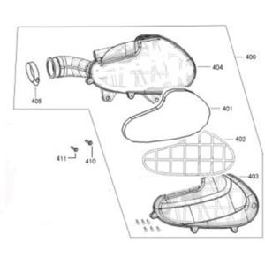 Boîte à air  Senzo SP plat anthracite