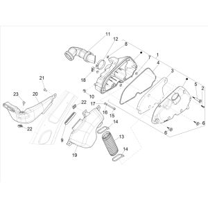 Boîte à air  Vespa Sprint 125 4T 3V IE ABS E5 2021 (EMEA)