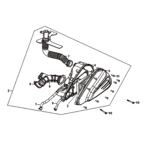 Luchtfilter Sym Orbit III 125I E4