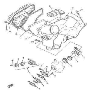 Membrane de filtre à air d'admission Yamaha DT-50 MX
