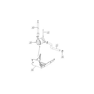 Membrane pneumatique Kymco Agility 10' 4 temps bleu sportif