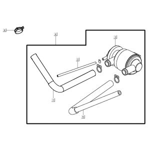 Membrane d'air Kymco Super 8 Street 4 temps bleu