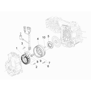 Volant moteur magnétique Piaggio MP3 300LT Sport 2009-2014