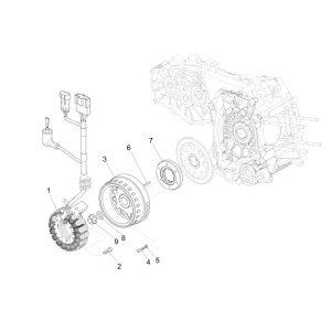 Volant moteur magnétique MP3 500 LT Sport 2014-2016