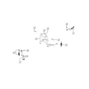 Médium Kymco Agility 10' 4 temps blanc argent