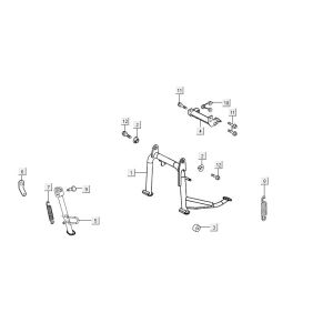 Mid Standard Kymco Agility 16'+ 4 temps injection euro4 bleu mat