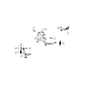 Béquille centraleKymco Delivery 4-temps blanc