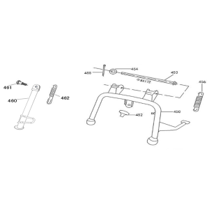 Meuble milieu Neco Lola gris crème