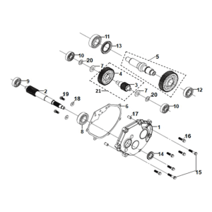 Mission case - drive shaft Sym ADX 125i ABS+ TCS E5 2023