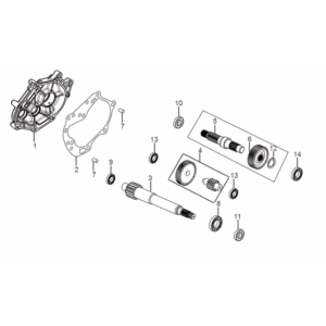 Mission case - arbre de transmission Sym Symphony ST 50 E5
