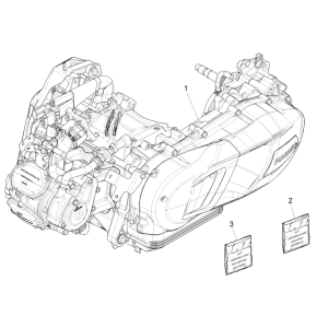 Moteur complet Piaggio Medley 125 ABS E5 2021-2022 (EMEA)
