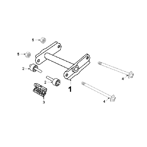 Suspension moteur Peugeot Elyseo noir
