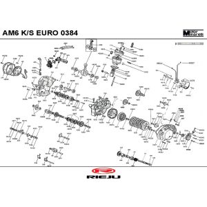 Motor Rieju RRX blanc 2009 2 temps