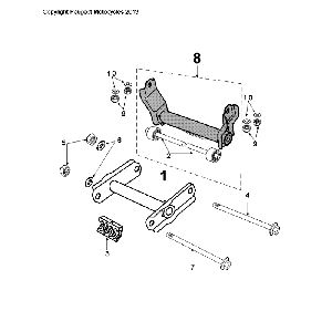 Suspension moteur Peugeot Citystar 50 Brown