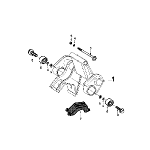 Suspension moteur Peugeot Speedfight 4 4 temps Bleu/noir