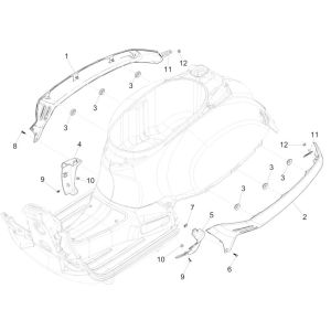 Bulles de moto GTS 125 IE noir brillant 79