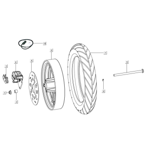 Roue avant - frein Niu N-Pro