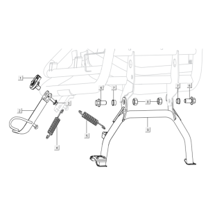 Béquille latérale intermédiaire Niu n-Pro