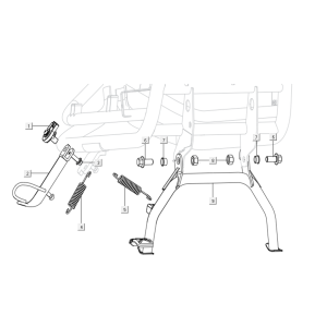 Béquille latérale intermédiaire Niu N-GT