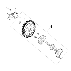 Oil pump Peugeot Django 125 EFI E4 2018-2020