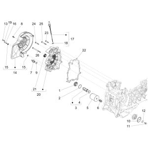 Filtre à huile Vespa Sprint 125 4T 3V IE ABS E5 2021 (EMEA)