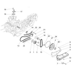 Pompe à huile Piaggio Liberty 125 4 temps 3V IE ABS (IGET Euro 5)