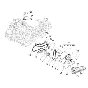Pompe à huile Piaggio Medley 125 ABS E5 2021-2022 (EMEA)