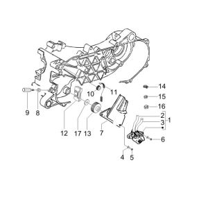Pompe à huile Piaggio Zip 2000 2 temps AC