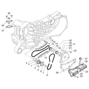 Pompe à huile Piaggio Fly 4 temps