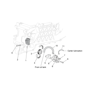 Pompe à huile Aprilia SR 50 H2O ie+carb 2004-2009