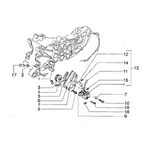 Pompe à huile 2 temps Gilera Runner 180cc FXR