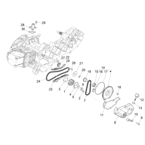 Pompe à huile 4 temps Piaggio Liberty 50 (IGET Euro 5)