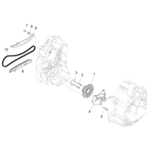 Pompe à huile MP3 500 LT Sport 2014-2016