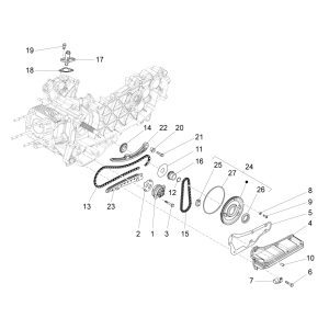 Pompe à huile Vespa Primavera 125 4T 3V IE ABS