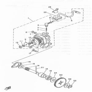 Pompe à huile Yamaha DT-50 MX