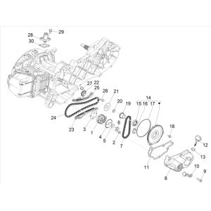 Pompe à huile 4 temps Piaggo Zip (injection euro5 IGET)