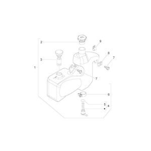 Réservoir d'huile Piaggio Zip 2000 2 temps AC