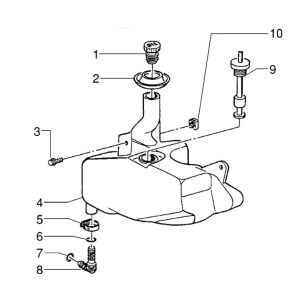 Réservoir d'huile Piaggio Zip RST