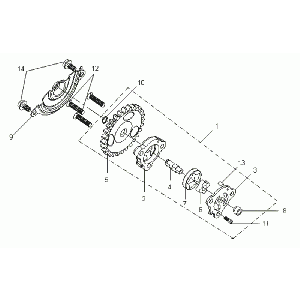 Pompe à huile SYM VS 125 Euro3
