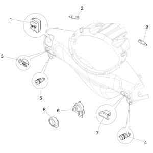 Inverseurs Piaggio Fly 125 4 temps 3V IE E3