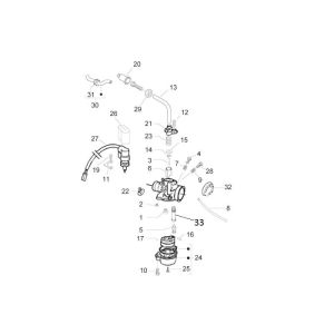 Carburateur Piaggio Zip 2000 2 temps AC