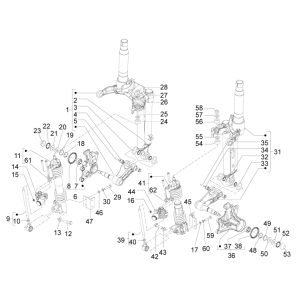Pièces de fourche avant Piaggio MP3 300LT Sport 2009-2014