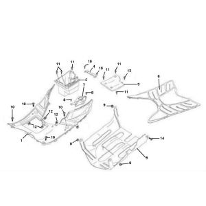 Sous-spoiler- Marchepied Peugeot V-clic 4 temps